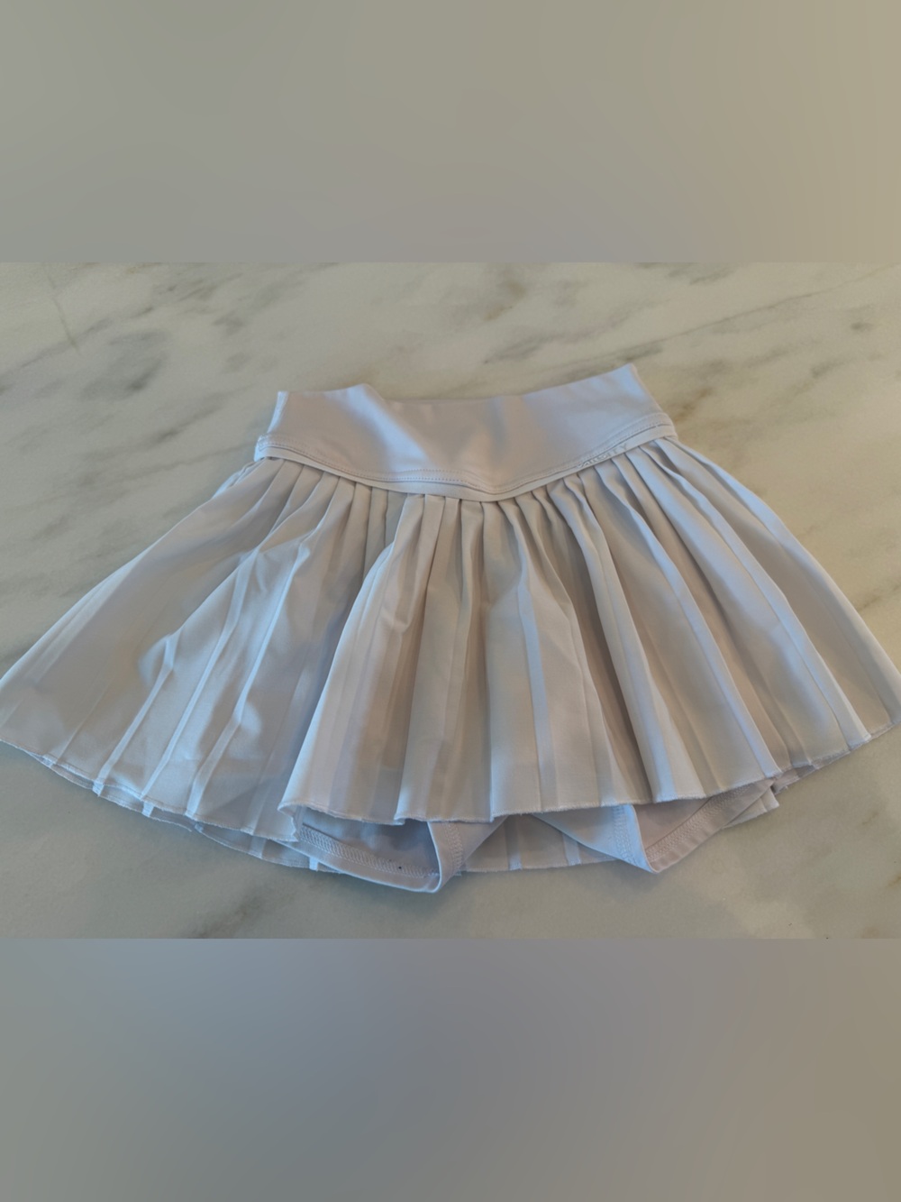 Varsity athletic skirt YM youth medium white